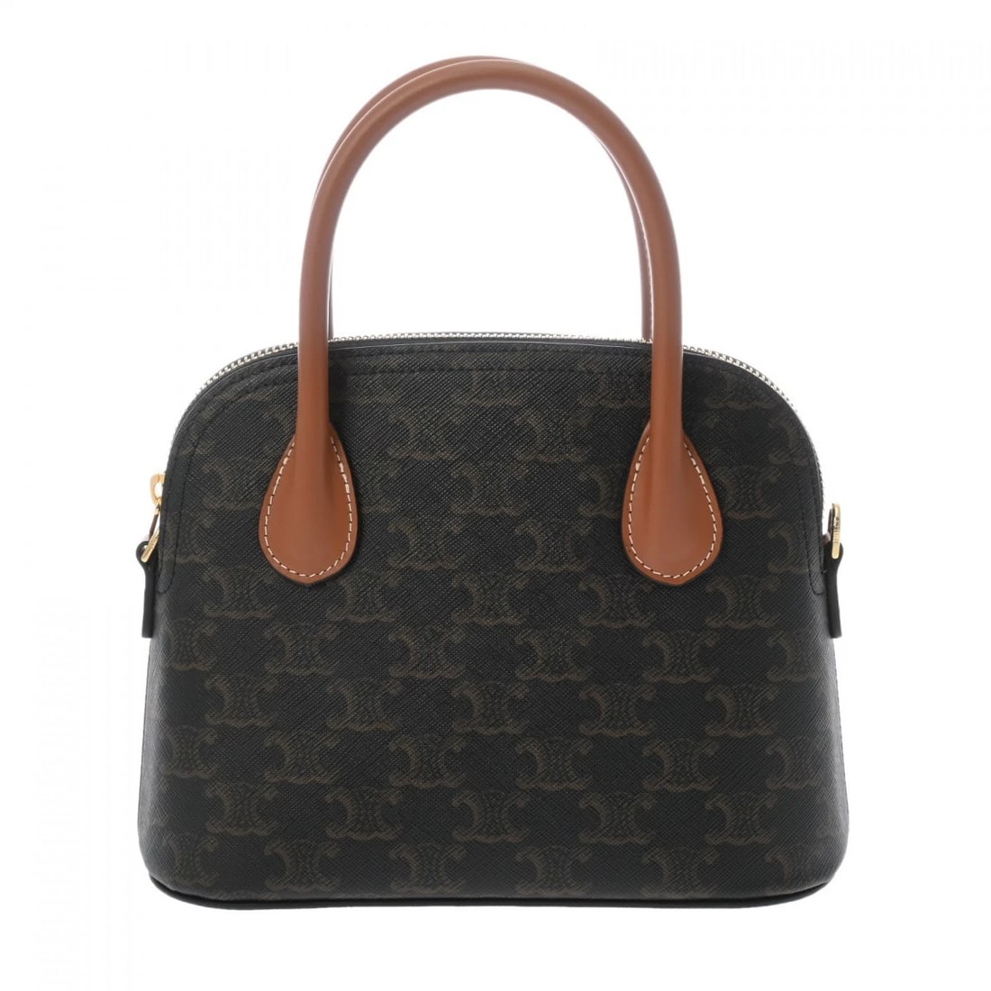 CELINE TEEN ONORIN TRIOMPHE CANVAS/CALF TAN HANDBAG: CELINE Teen Onorin triomphe canvas/calf Tan Handbag Brand: CELINE Type/Style: Handbag Material: triomphe canvas/calf Color: Tan Size: H:about 6.7inch W:about 8.7inch D:about 3.5inch Accessories: N