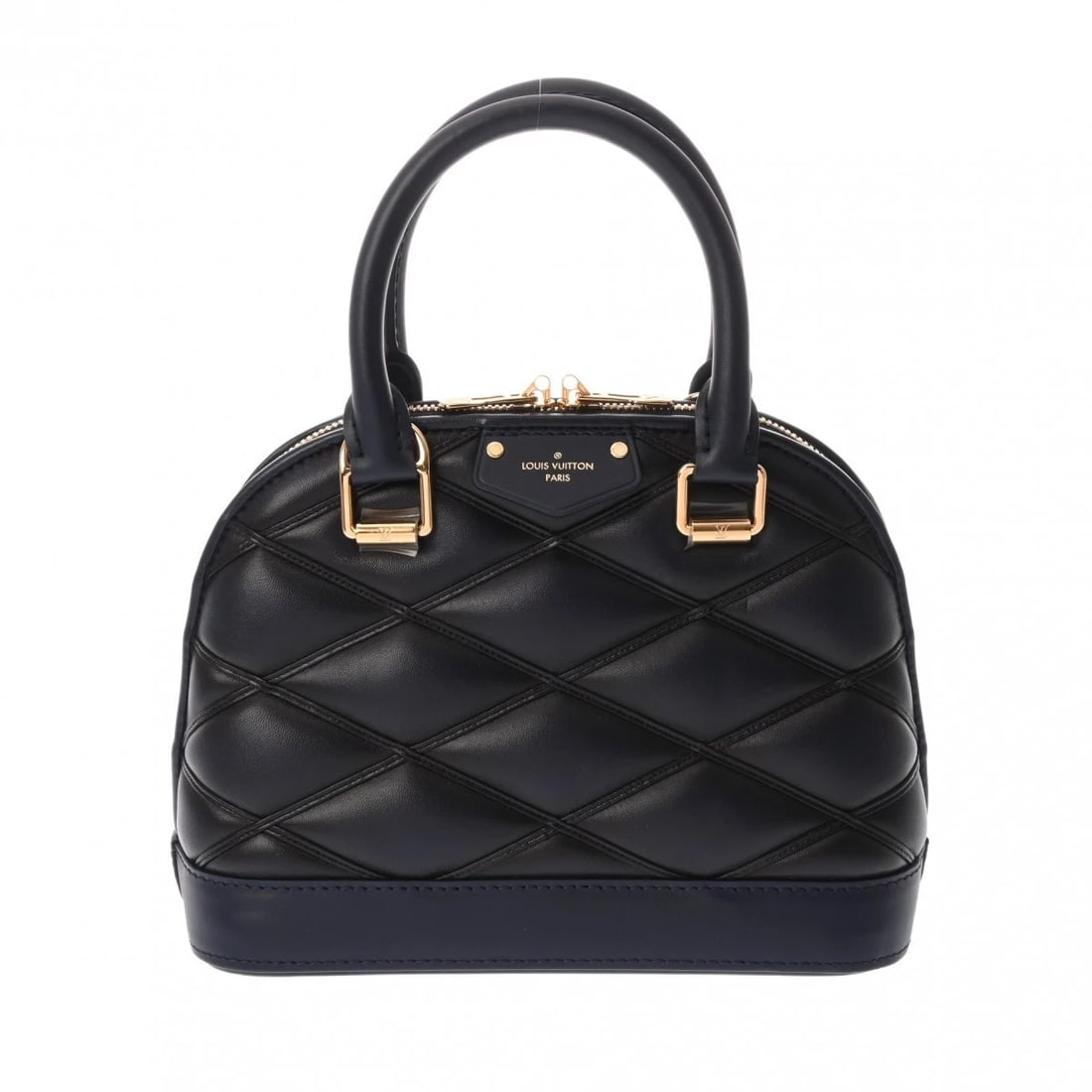 LOUIS VUITTON ALMA BB LEATHER BLUE MARINE HANDBAG: LOUIS VUITTON Alma BB leather Blue Marine Handbag Brand: LOUIS VUITTON Type/Style: Handbag Material: leather Color: Blue Marine ? Gold Metal Size: H:about 6.7inch W:about 8.9inch D:about 4.3inch A