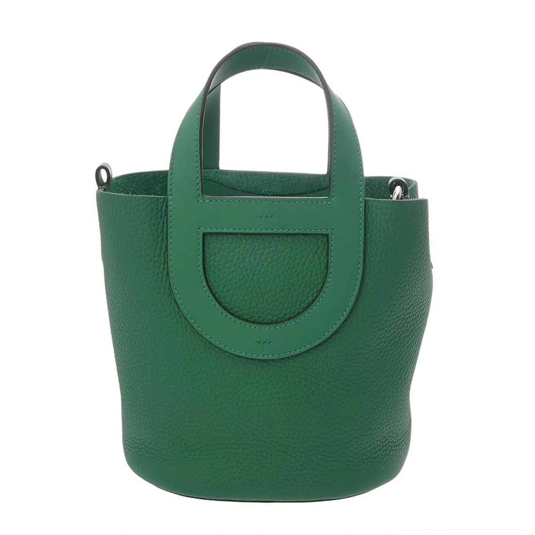 HERMES 18 TAURILLON CLECE/VAUX SWIFT HANDBAG: HERMES 18 Taurillon Clece/Vaux Swift Handbag Brand: HERMES Type/Style: Handbag Material: Taurillon Clece/Vaux Swift Color: Veil moyan ? SilverMetal Size: H:about 7.7inch W:about 6.9inch (Bottom) D:abo