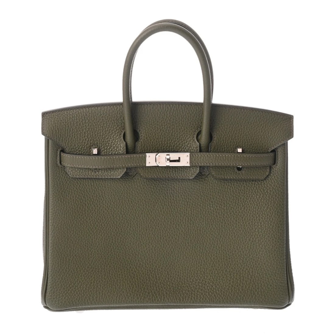 HERMES BIRKIN 25 TOGO KANOPI HANDBAG: HERMES Birkin 25 Togo Kanopi Handbag Brand: HERMES Type/Style: Handbag Material: Togo Color: Kanopi ? SilverMetal Size: H:about 8.1inch (Center) W:about 9.8inch (Bottom) D:about 5.3inch (Bottom) A