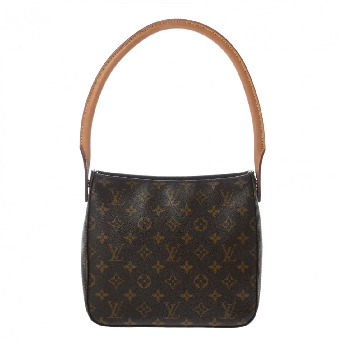 LOUIS VUITTON LOOPING MM MONOGRAM CANVAS BROWN: LOUIS VUITTON Looping MM Monogram canvas Brown Brand: LOUIS VUITTON Type/Style: Shoulder Bag Material: Monogram canvas Color: Brown ? Gold Metal Size: H:about 8.3inch W:about 9.6inch D:about 4.1inch (