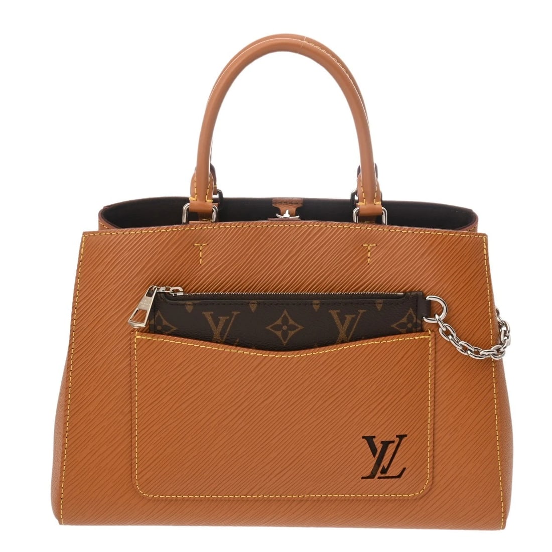 LOUIS VUITTON MAREL TOTE MM 2WAY EPI LEATHER GOLD MIEL HANDBAG: LOUIS VUITTON Marel Tote MM 2WAY Epi leather Gold Miel Handbag Brand: LOUIS VUITTON Type/Style: Handbag Material: leather Color: Gold Miel Size: H:about 8.3inch (Center) W:about 11.8inch (Bottom) D:ab