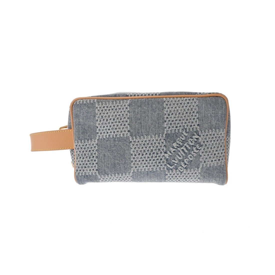 LOUIS VUITTON LOCKER TOP KIT DAMIER DENIM BLUE BUSINESS BAG (1 of 6)