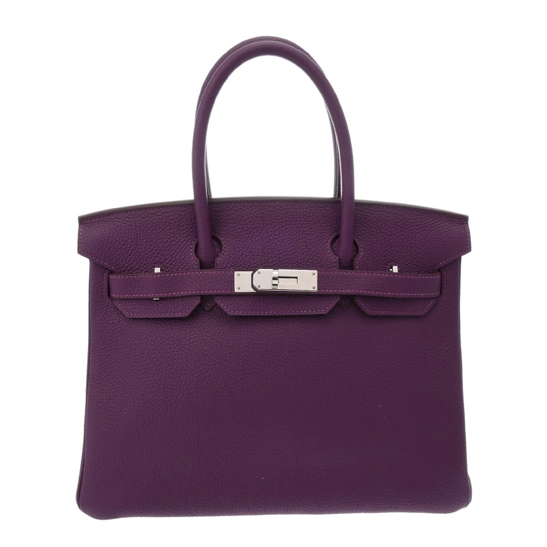 HERMES BIRKIN 30 TOGO ANEMONE HANDBAG: HERMES Birkin 30 Togo Anemone Handbag Brand: HERMES Type/Style: Handbag Material: Togo Color: Anemone ? SilverMetal Size: H:about 9.4inch (maximum) W:about 11.8inch D:about 6.1inch Accessories: No