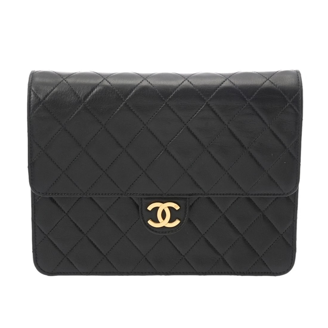 CHANEL PUSH LOCK CHAIN SHOULDER MATRASSE LAMBSKIN BLACK SHOULDER BAG: CHANEL Push Lock Chain Shoulder Matrasse lambskin black Shoulder Bag Brand: CHANEL Type/Style: Shoulder Bag Material: lambskin Color: black ? Gold Metal Size: H:about 6.7inch W:about 8.7inch D:about