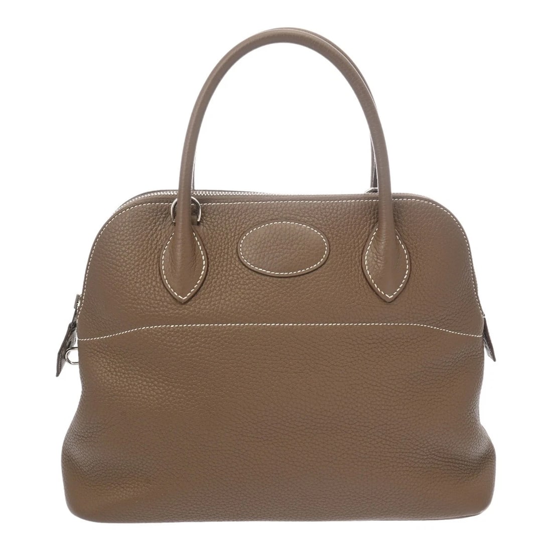 HERMES BOLIDE 31 2WAY TAURILLON CLECE ETOPE HANDBAG: HERMES Bolide 31 2WAY Taurillon Clece Etope Handbag Brand: HERMES Type/Style: Handbag Material: Taurillon Clece Color: Etope ? SilverMetal Size: H:about 9.3inch (Center) W:about 12.0inch (Bottom) D:ab