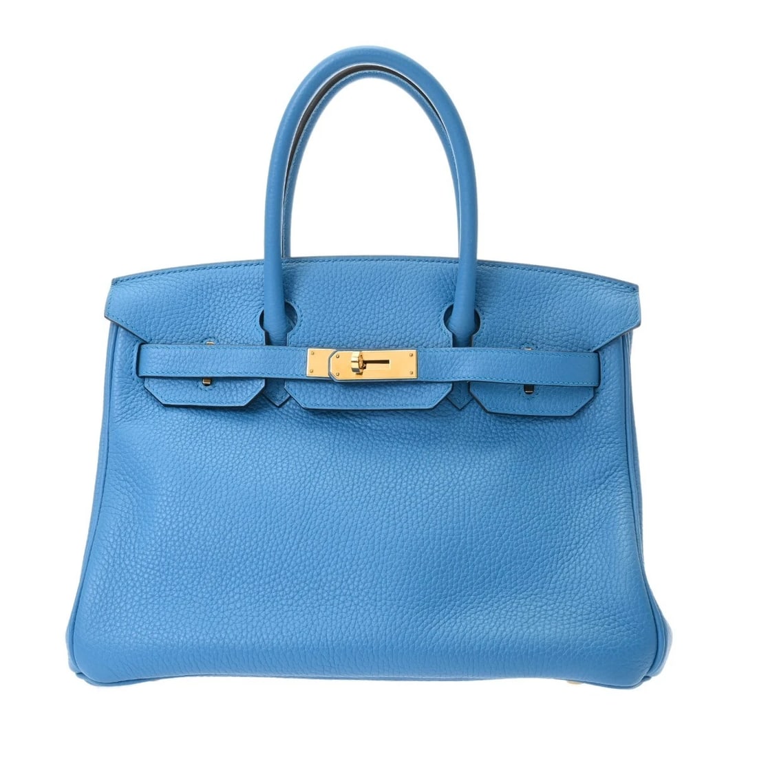 HERMES BIRKIN 30 TOGO BLUE ZANZIBAR HANDBAG: HERMES Birkin 30 Togo Blue Zanzibar Handbag Brand: HERMES Type/Style: Handbag Material: Togo Color: Blue Zanzibar ? Gold Metal Size: H:about 8.7inch W:about 11.8inch D:about 6.3inch Accessories: N