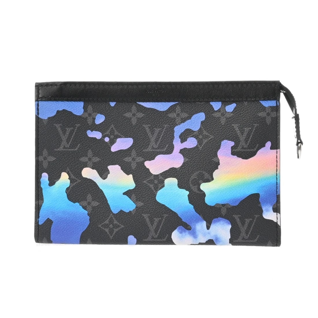 LOUIS VUITTON GASTON WALLET MONOGRAM ECLIPSE: LOUIS VUITTON Gaston Wallet Monogram Eclipse Brand: LOUIS VUITTON Type/Style: Shoulder Bag Material: Monogram Eclipse Canvas Color: black Size: H:about 5.7inch W:about 8.7inch D:about 1.8inch Acce