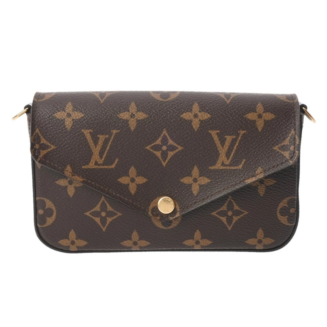 LOUIS VUITTON MULTI POCHETTE FELICIE MONOGRAM CANVAS: LOUIS VUITTON Multi Pochette Felicie Monogram canvas Brand: LOUIS VUITTON Type/Style: Shoulder Bag Material: Monogram canvas Color: khaki ? Gold Metal Size: H:about 3.9inch W:about 6.7inch D:about 1.4