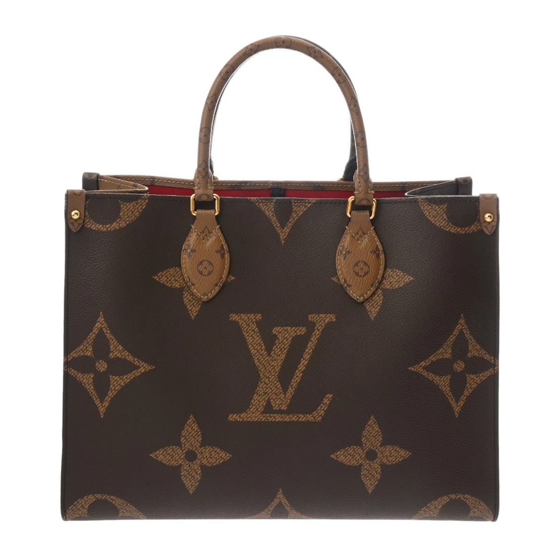 LOUIS VUITTON MM MONOGRAM GIANT REVERSE MONOGRAM: LOUIS VUITTON MM Monogram giant reverse Monogram Brand: LOUIS VUITTON Type/Style: Tote Bag Material: Monogram canvas Color: Brown Size: H:about 10.0inch W:about 13.6inch D:about 5.9inch Accessorie