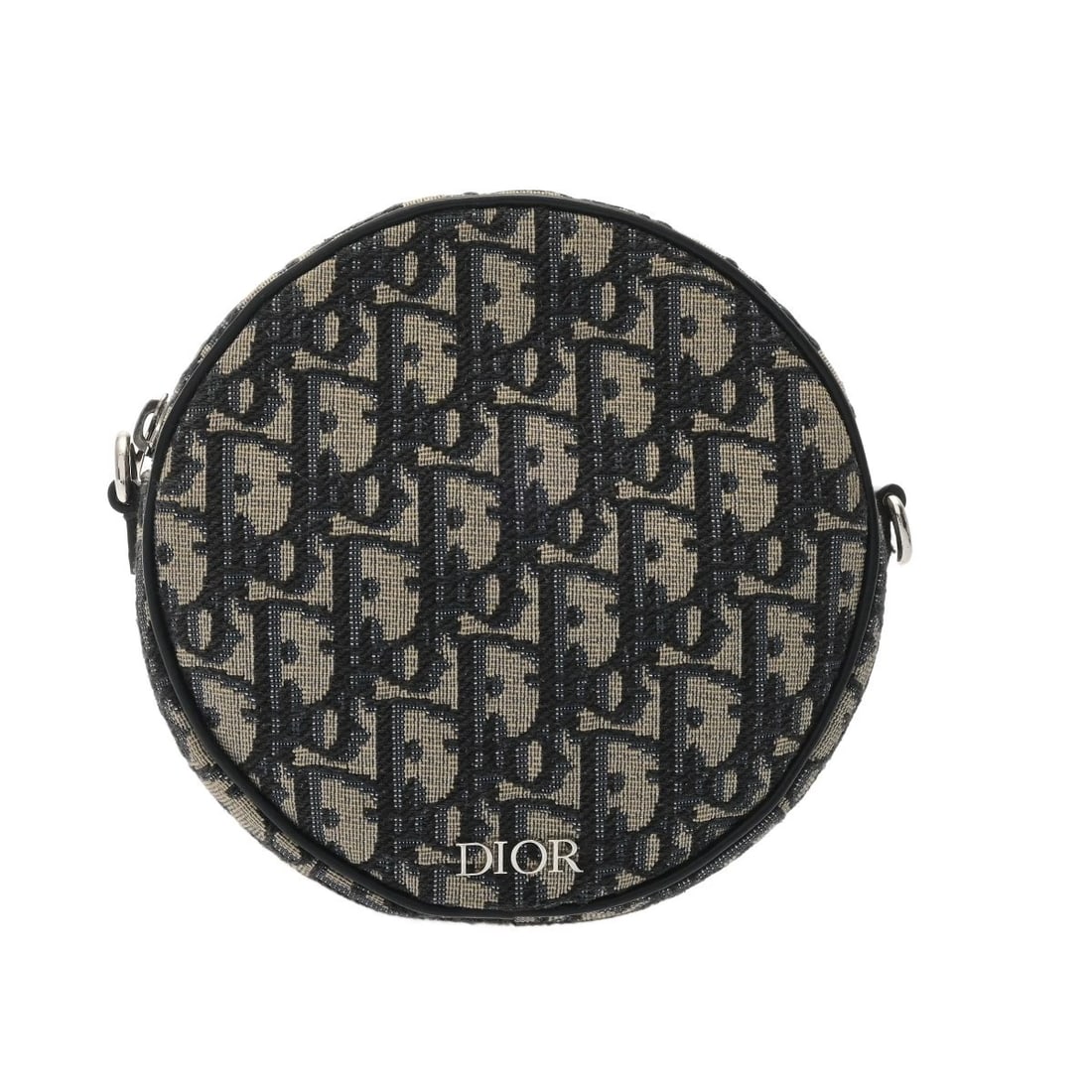 DIOR BABY BALL BAG OBLIQUE JACQUARD CANVAS BEIGE/BLACK/BLUE: Dior Baby Ball Bag Oblique jacquard canvas Beige/black/blue Brand: Dior Type/Style: Shoulder Bag Material: Oblique jacquard canvas/Smooth Calfskin Color: Beige/black/blue ? SilverMetal Size: H:about 5