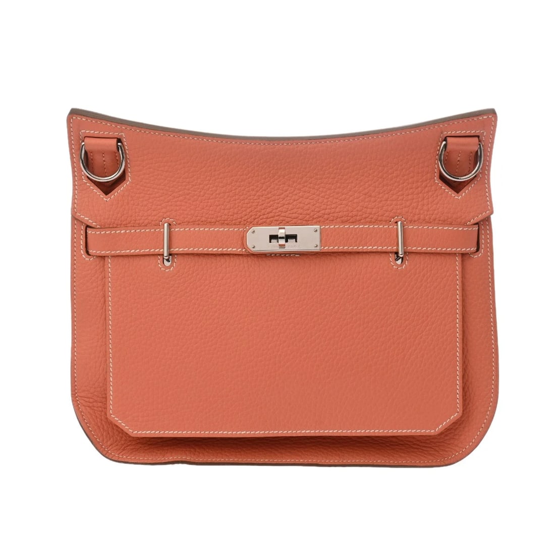 HERMES GYPSY 28 TAURILLON CLECE CREVETTO SHOULDER BAG: HERMES Gypsy 28 Taurillon Clece Crevetto Shoulder Bag Brand: HERMES Type/Style: Shoulder Bag Material: Taurillon Clece Color: Crevetto ? SilverMetal Size: H:about 8.7inch W:about 10.8inch D:about 4.7i