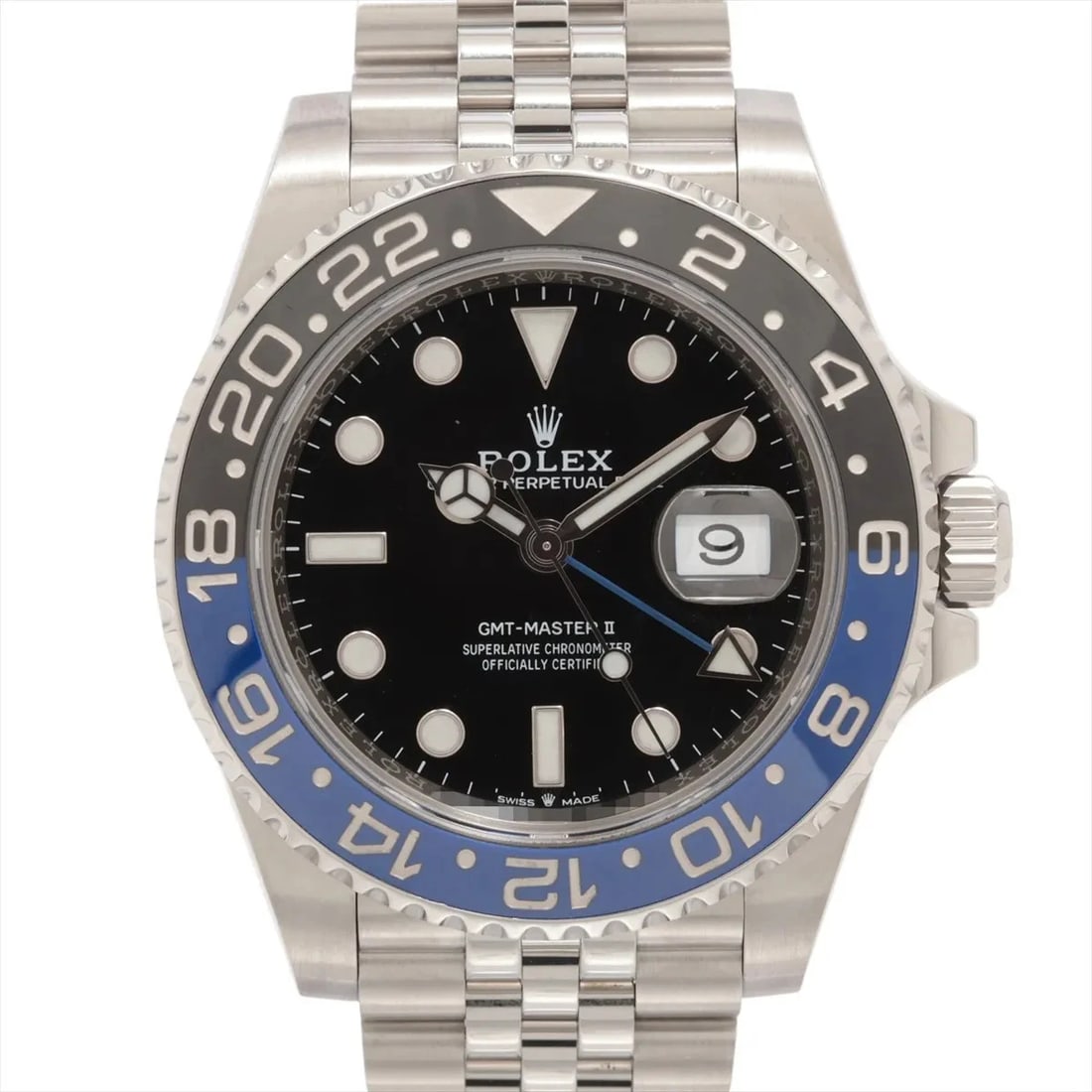 ROLEX GMT MASTER SS AT BLACK DIAL JUBILEE WATCH: Rolex GMT Master SS AT black dial jubilee Watch Brand: Rolex Type/Style: Wristwatch Material: SS Color: Dial Color Black Size: Case:W1.6 x H1.6inch / W40 x H40 Circumference of Wrist:7.7inch / 19.5