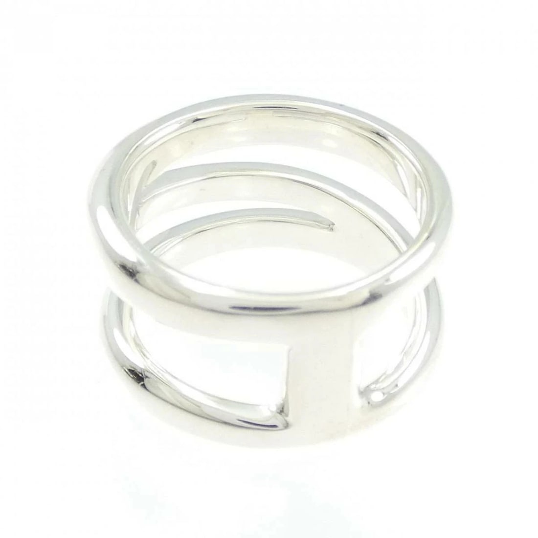 TIFFANY SILVER OPEN DIAGONAL RING - 3