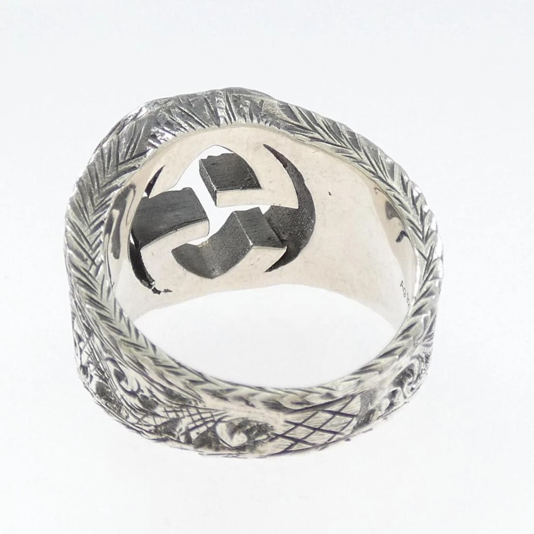 GUCCI INTERLOCKING G RING - 3