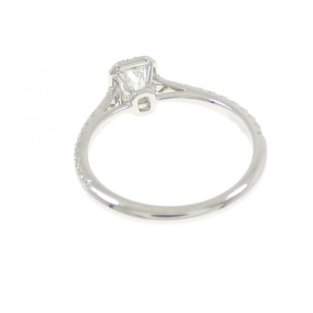TIFFANY SOLESTE EMERALD CUT RING - 3
