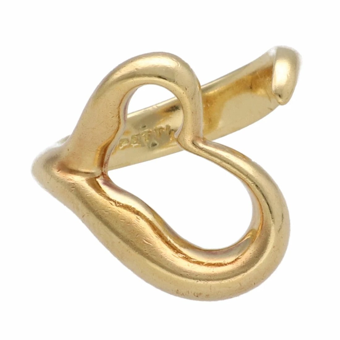 TIFFANY & CO. ELSA PERETTI HEART RING YELLOW GOLD 18K: Tiffany & Co. Elsa Peretti Heart Ring Yellow Gold 18K Brand: Tiffany & Co. Type/Style: Ring Material: K18YG, Color: YG Size: US 5.5 Accessories: None Accessories Notice: When purchasing pre-owned