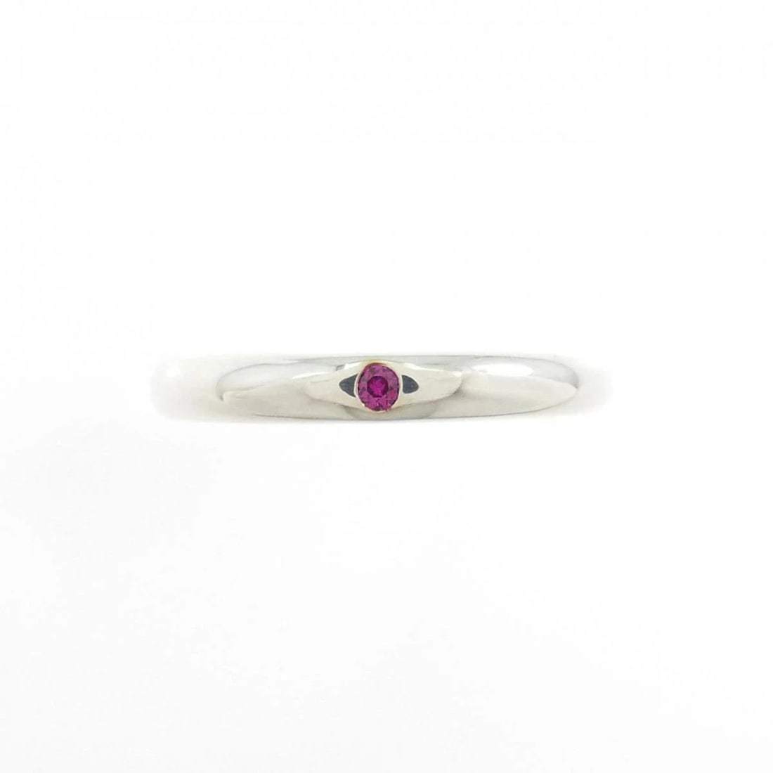 TIFFANY BAND RING SILVER 925 RUBY - 2
