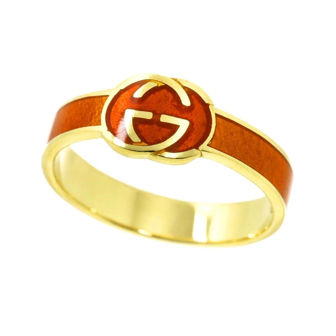 GUCCI INTERLOCKING RING YELLOW GOLD - 3