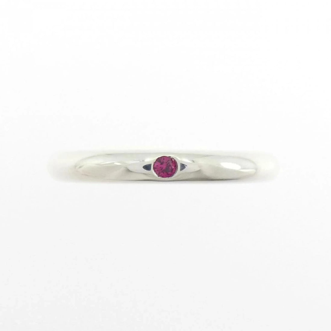 TIFFANY BAND RING 925 SILVER RUBY - 2