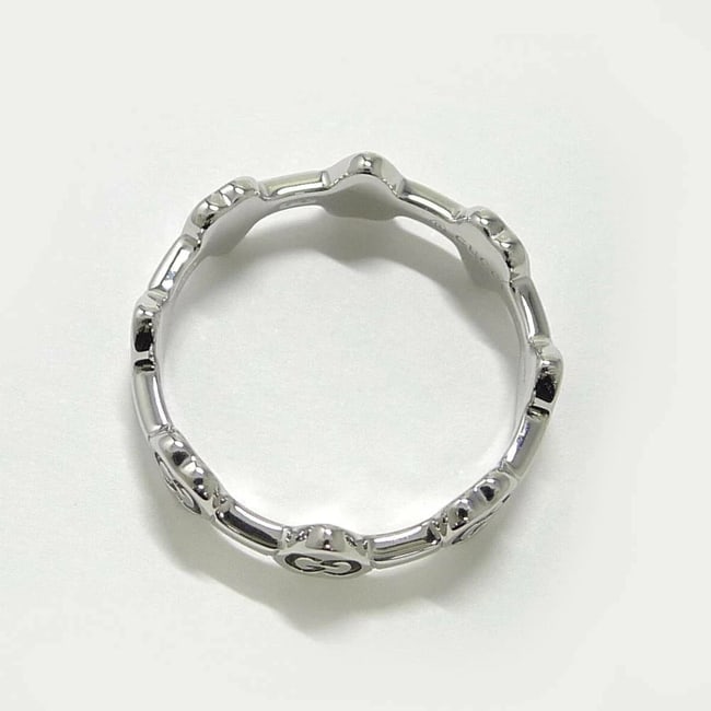 GUCCI HEART ICON RING 750WG WHITE GOLD: Gucci Heart Icon Ring 750WG White Gold Brand: Gucci Type/Style: Ring Material: 750 White Gold (K18WG), Color: White Gold Size: US 7.5 Accessories: None Accessories Notice: When purchasing