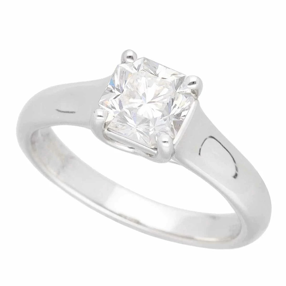 TIFFANY & CO. TIFFANY LUCIDA SQUARE DIAMOND RING PT950 PLATINUM (1 of 2)