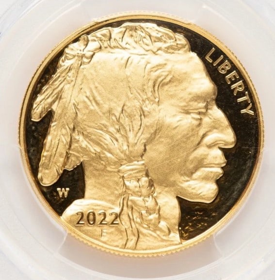 2022-W PROOF GOLD BUFFALO 1 OZ AR (1 of 2)