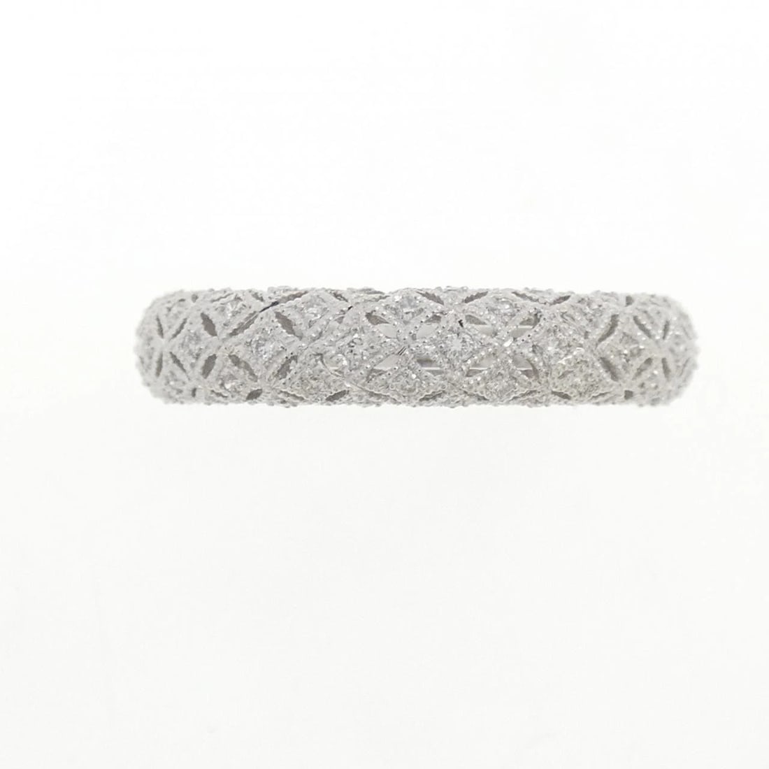 K18WG DIAMOND RING - 2