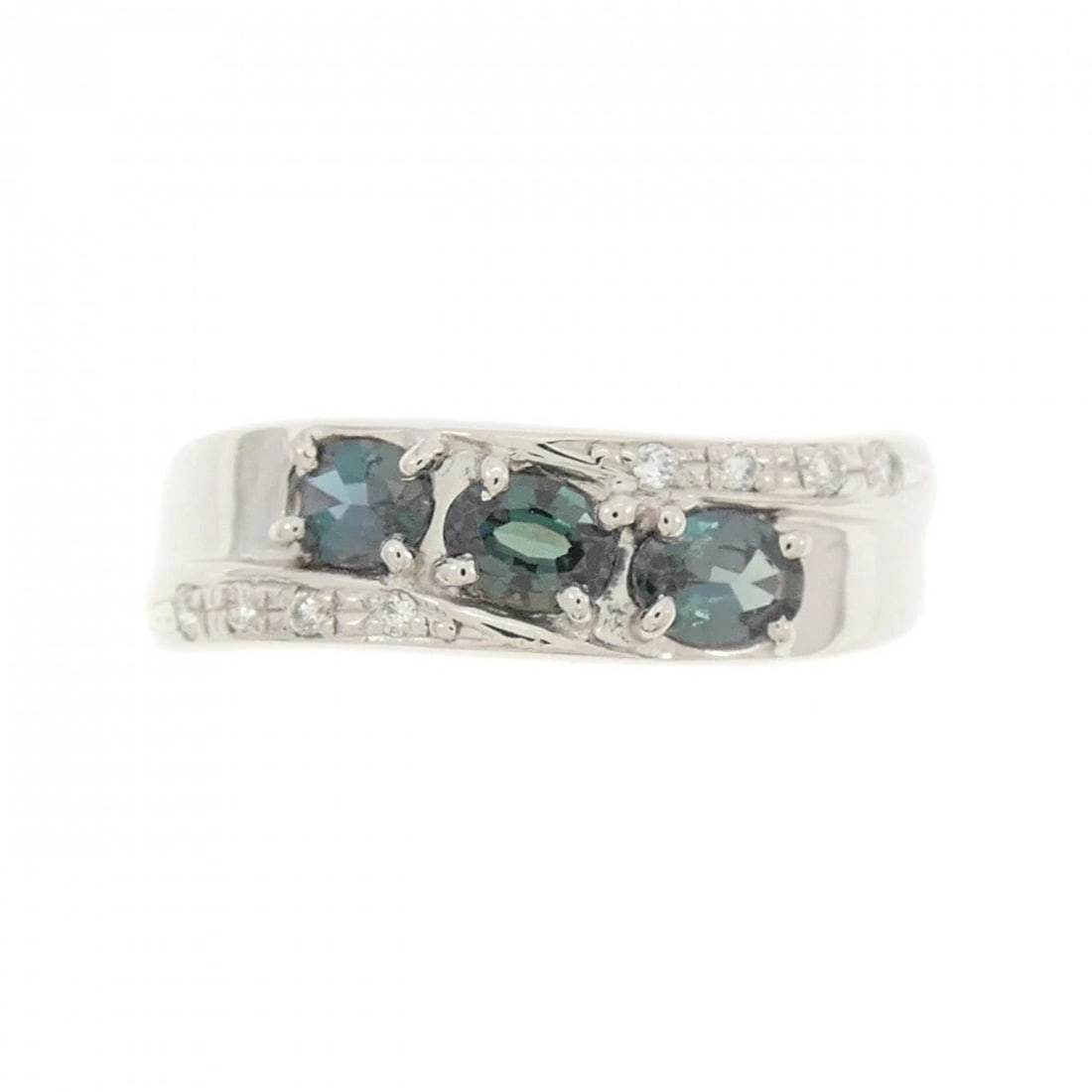 PT900 ALEXANDRITE RING - 2