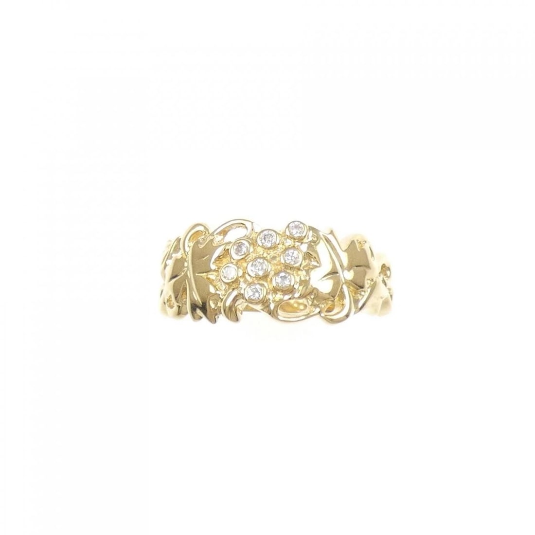 K18YG DIAMOND RING - 2