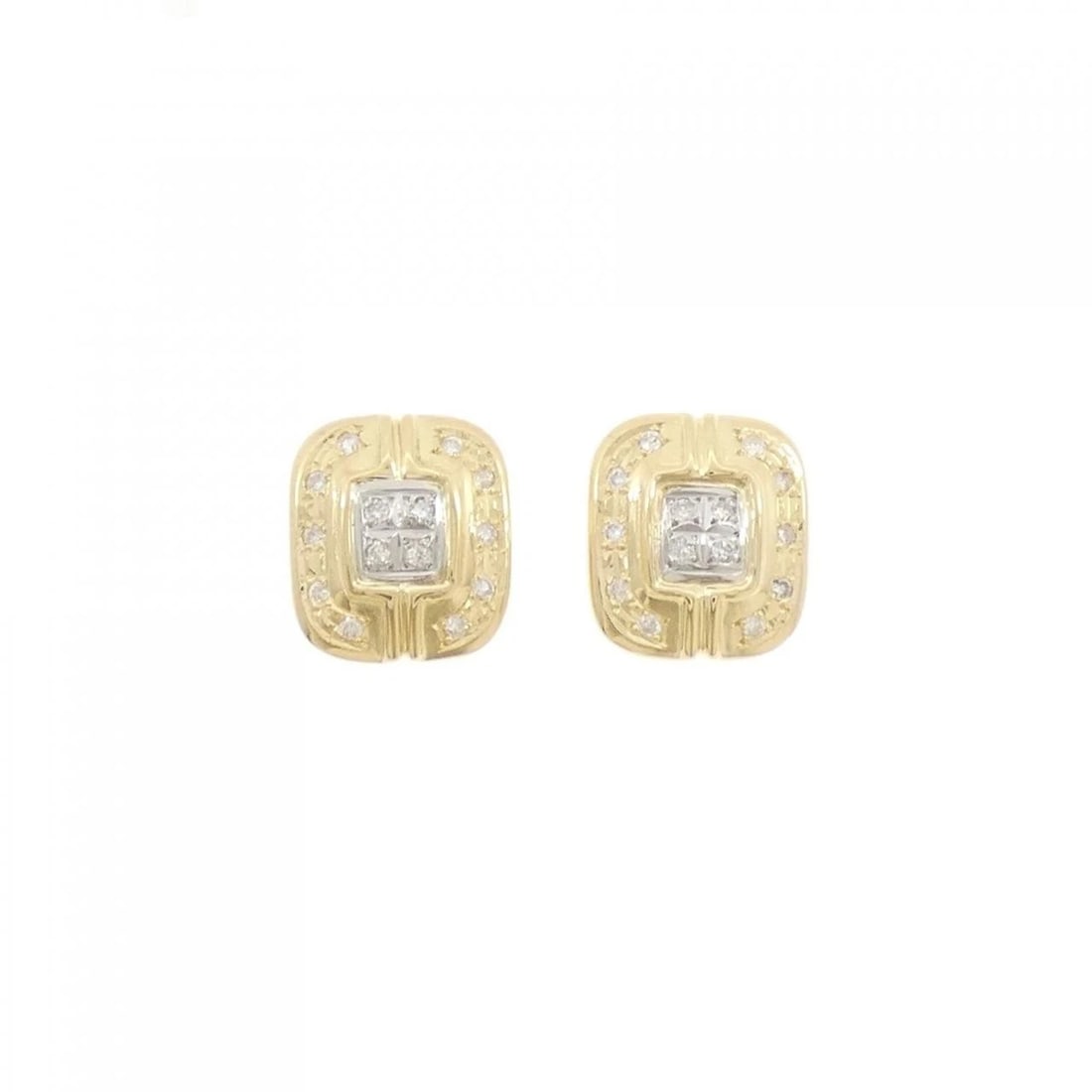 K18YG/PT850 DIAMOND PIERCE: K18YG/PT850 Diamond Pierce Brand: Unbranded Type/Style: Diamond Pierce/Earring Material: 18K Yellow Gold PT850, Main Stone Natural Color: Yellow GoldPlatinum Size: Actual Size Approx. height x width: 