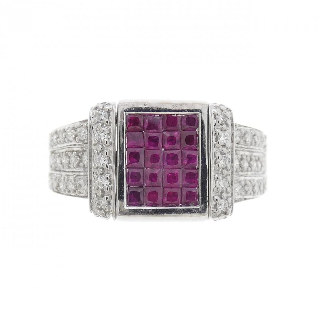 K18WG RUBY RING - 3