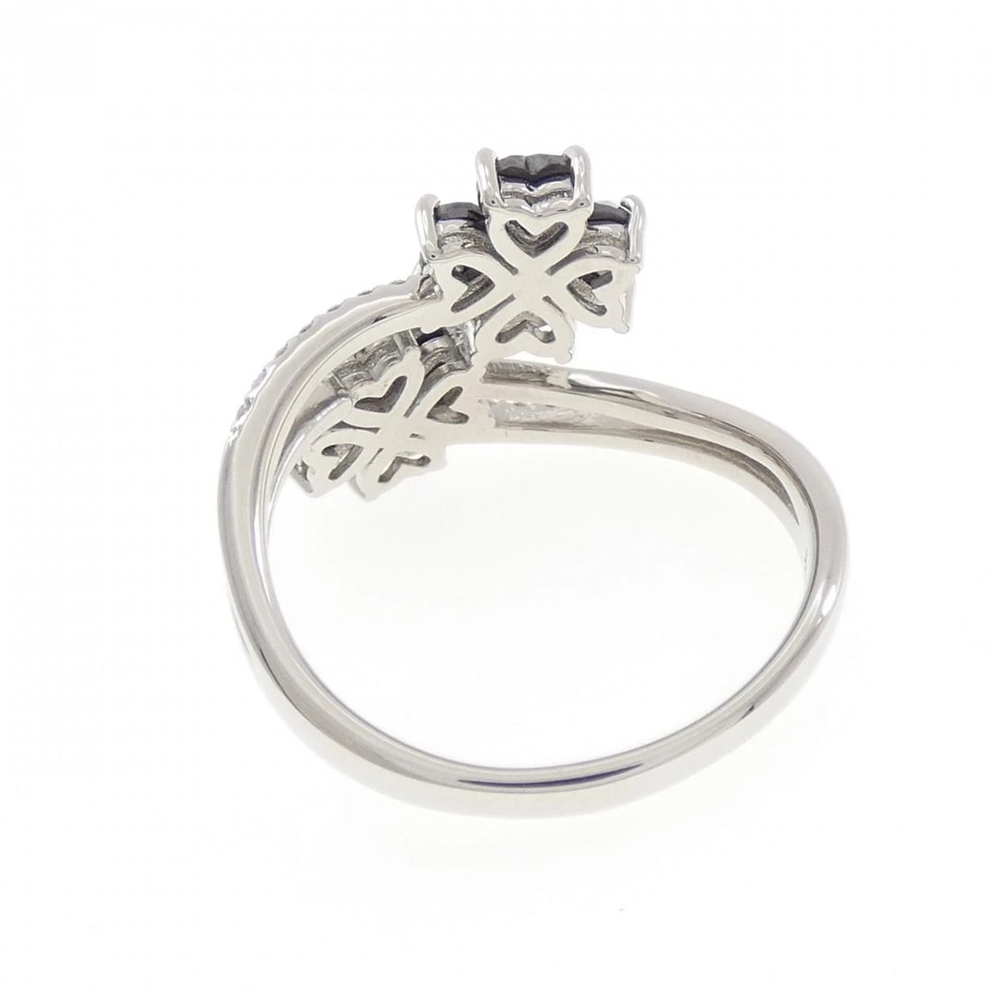 PT950 FLOWER DIAMOND RING - 2