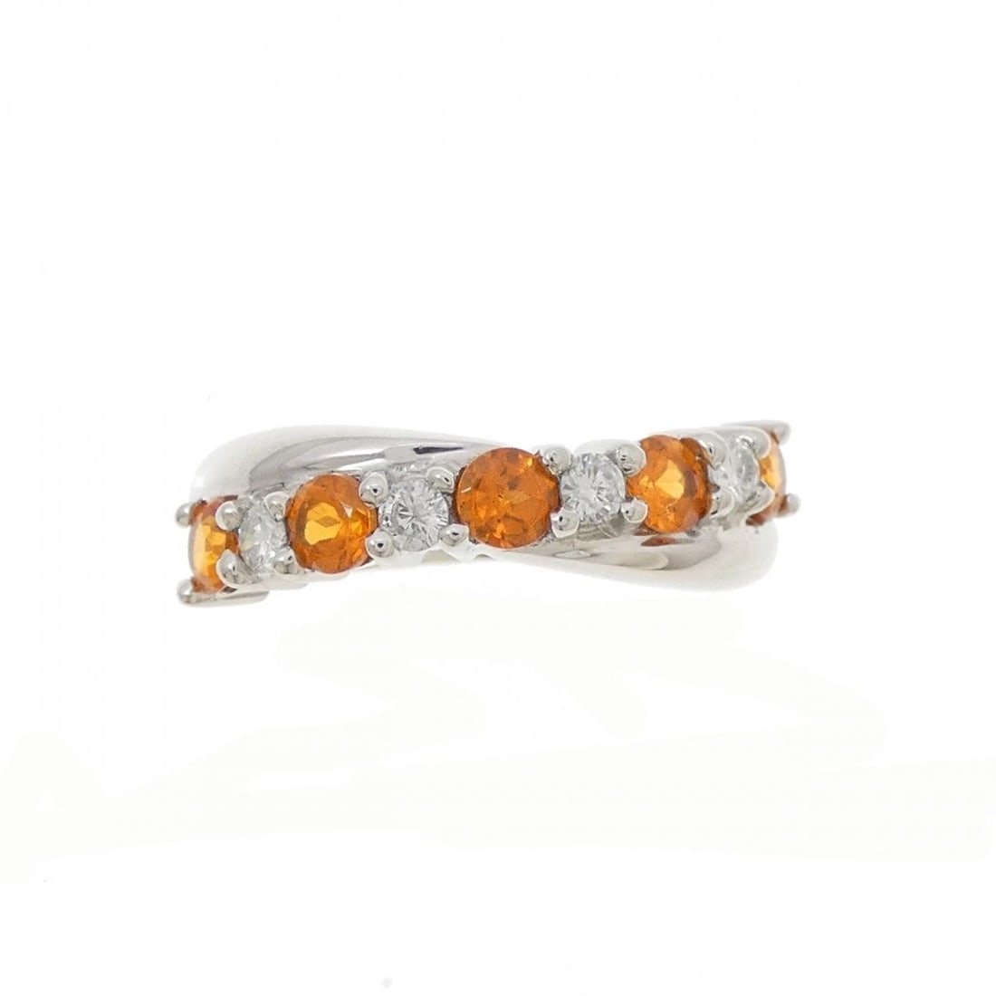 PT900 GARNET RING - 2