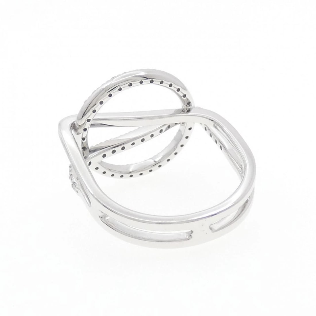K18WG DIAMOND RING - 3
