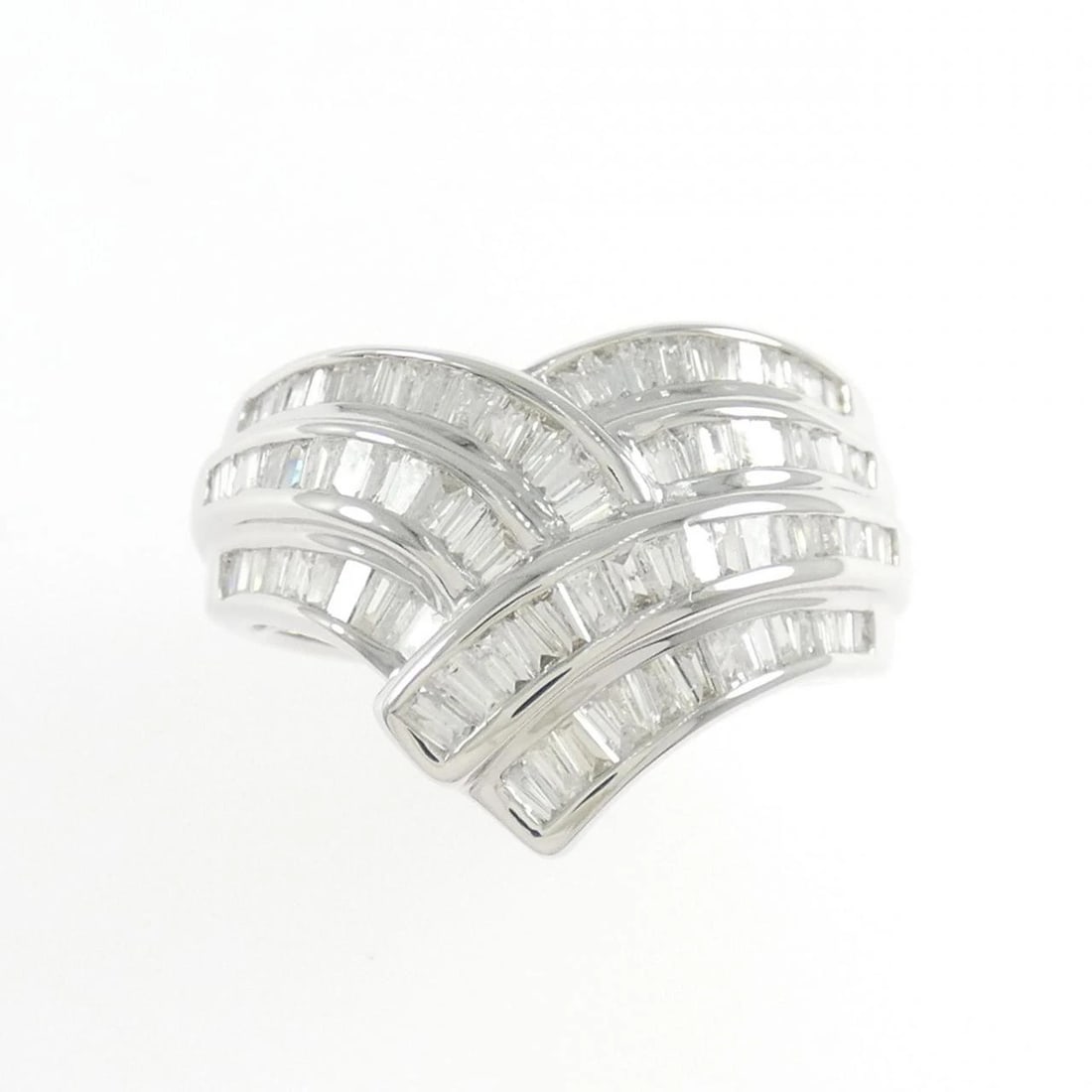 K18WG DIAMOND RING - 2