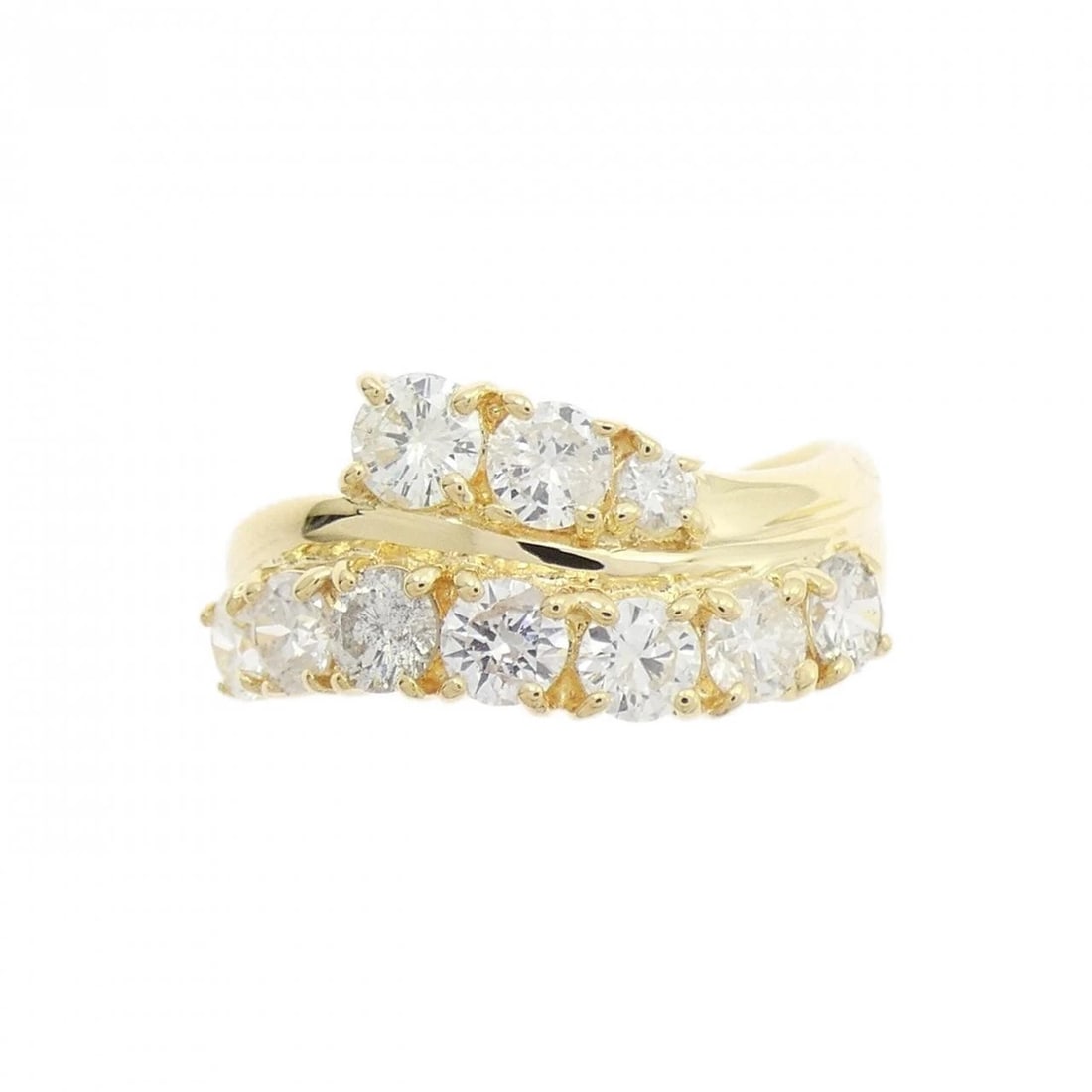 K18YG DIAMOND RING - 2