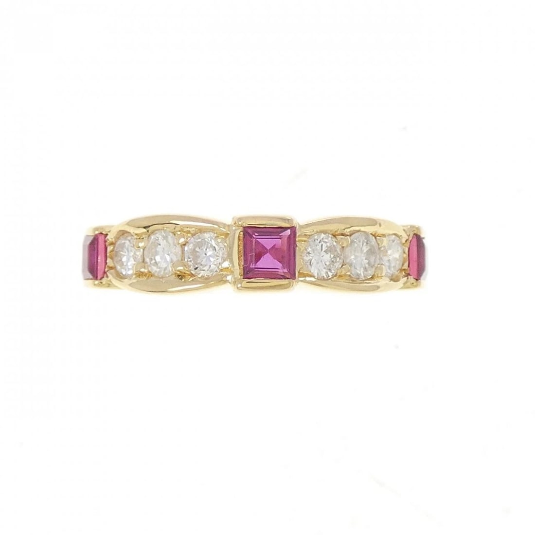 K18YG RUBY RING - 2