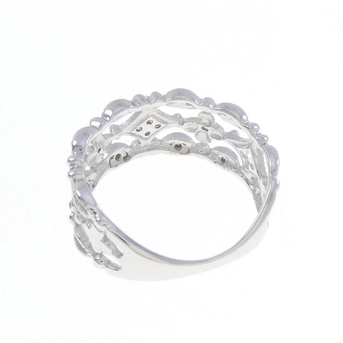 K18WG DIAMOND RING - 3