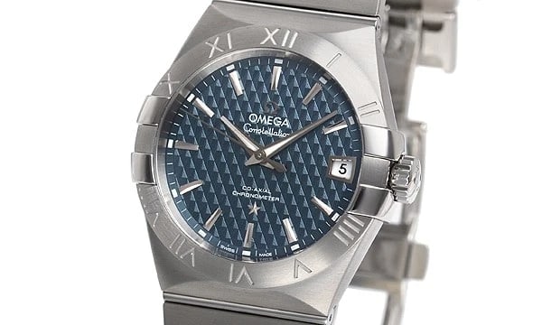 OMEGA CONSTELLATION CO-AXIAL CHRONOMETER WATCH: OMEGA Constellation Co-Axial Chronometer Watch Brand: OMEGA Type/Style: Wristwatch Material: Case Material stainless Color: Dial Color blue Size: Case Size Case Size: 38.0mm Accessories: None