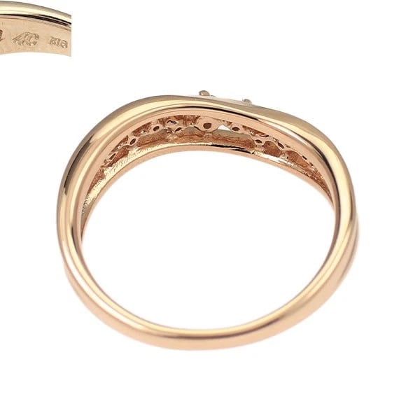 4? K18PG DIAMOND RING - 2