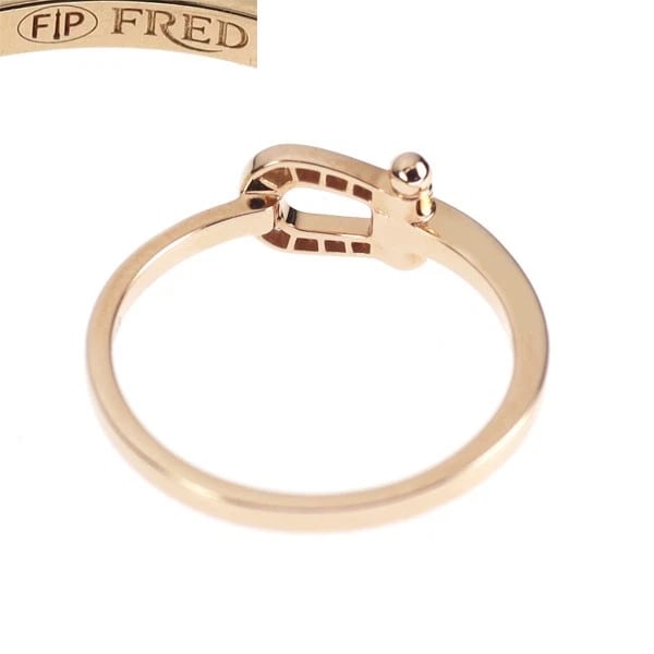 FRED K18PG DIAMOND RING - 2