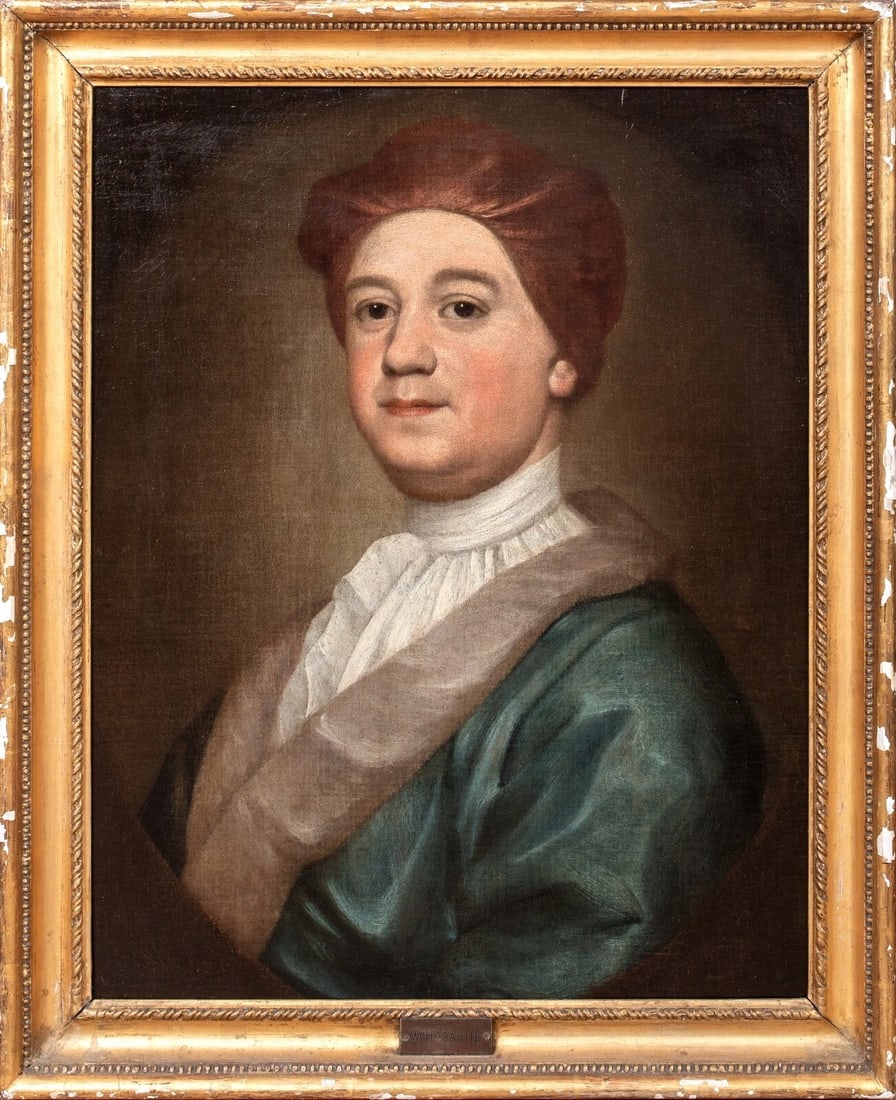 PORTRAIT OF WILLIAM HOGARTH OIL PAINTING (1 of 10)