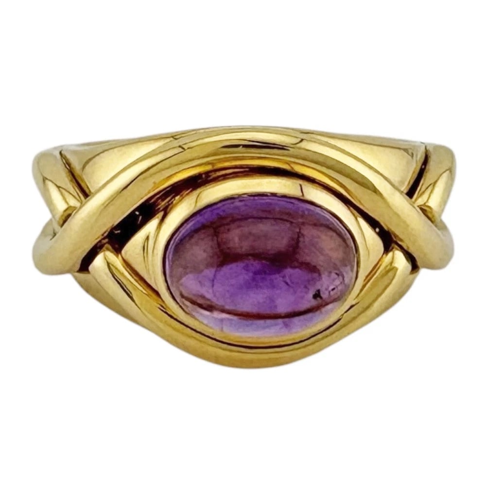 TIFFANY&CO. RING K18 YELLOW GOLD AMETHYST: TIFFANY&Co. Ring K18 yellow gold amethyst Brand: Tiffany&co. Type/Style: Ring Material: K18 yellow gold Color: gold Size: US 4 Accessories: None Accessories Notice: When purchasing pre-own