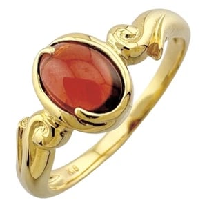 RING K18 YELLOW GOLD GARNET: Ring K18 yellow gold garnet Brand: Unbranded Type/Style: Ring Material: K18 Gold Color: gold Size: US 7 Accessories: None Accessories Notice: When purchasing pre-owned goods, please refer