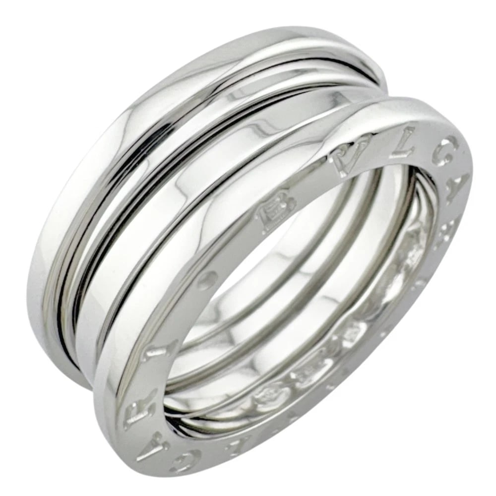 BVLGARI RING K18 WHITE GOLD: BVLGARI Ring K18 white gold Brand: BVLGARI Type/Style: Ring Material: K18 white gold Color: Silver Size: US 8 Accessories: None Accessories Notice: When purchasing pre-owned goods, please