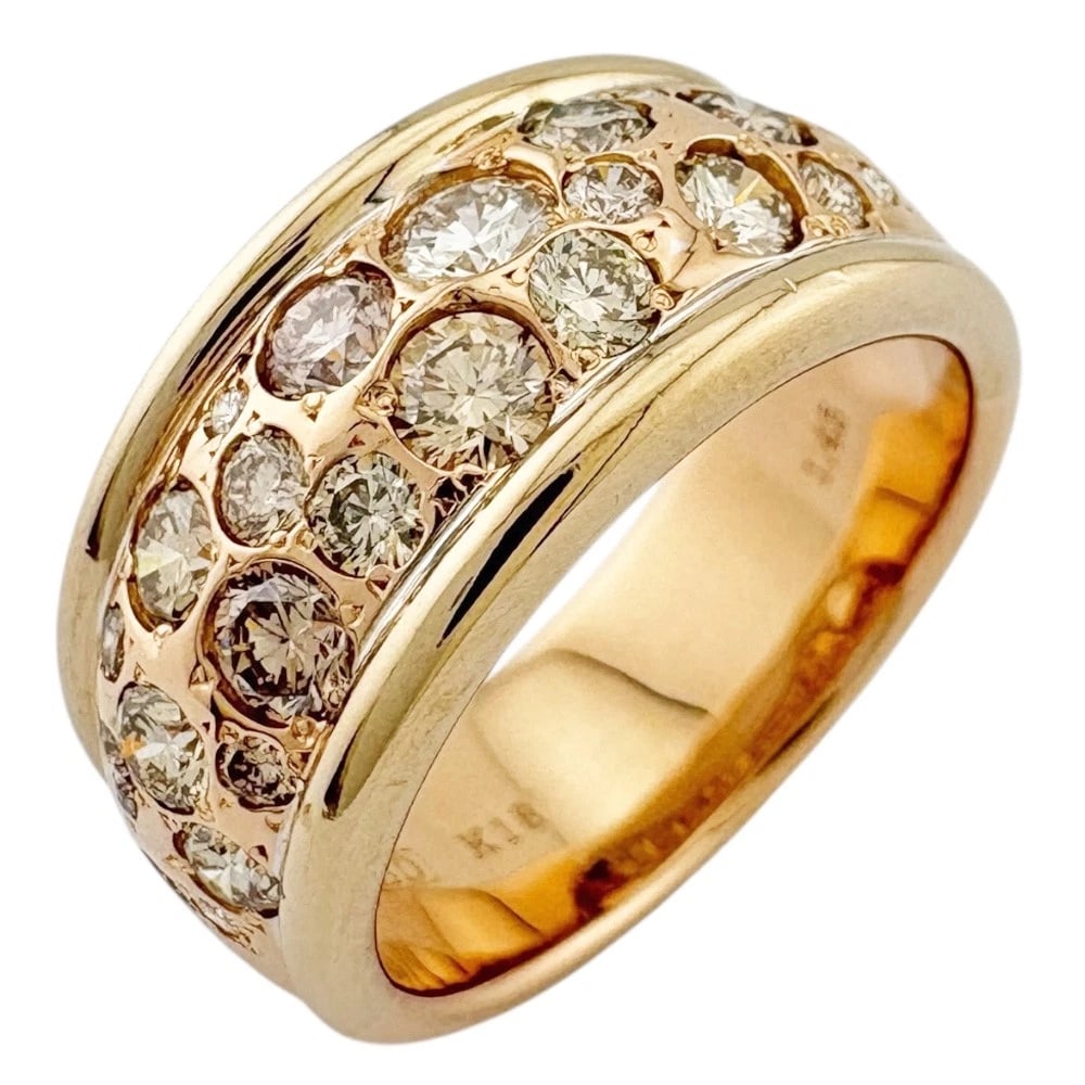 KASHIKEY RING K18 PINK GOLD DIAMOND: KASHIKEY Ring K18 Pink Gold diamond Brand: KASHIKEY Type/Style: Ring Material: K18 Pink Gold Main Stone Natural Color: Pink gold Size: US 6 Accessories: None Accessories Notice: When purch