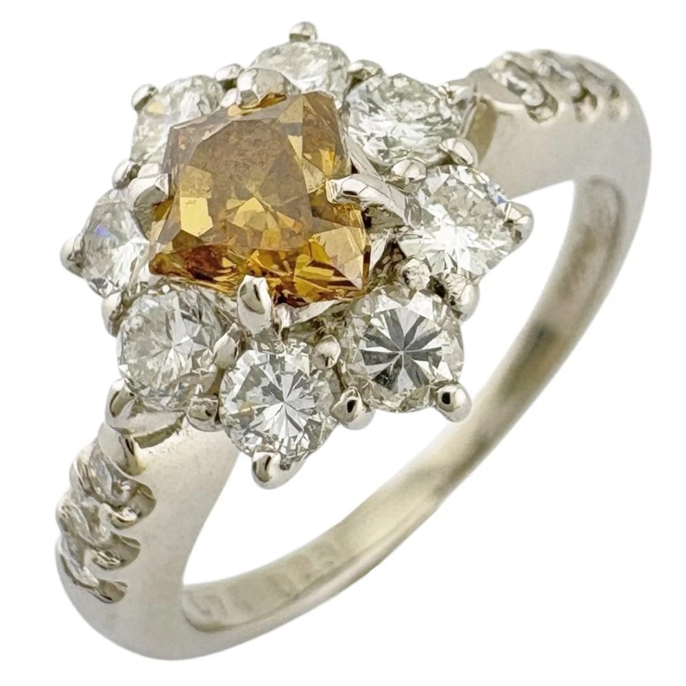 RING PT900PLATINUM DIAMOND DIAMOND USED: Ring Pt900Platinum diamond diamond used Brand: Unbranded Type/Style: Ring Material: PtPlatinum Main Stone Natural Color: Silver Size: US 6 Accessories: None Accessories Notice: When purcha