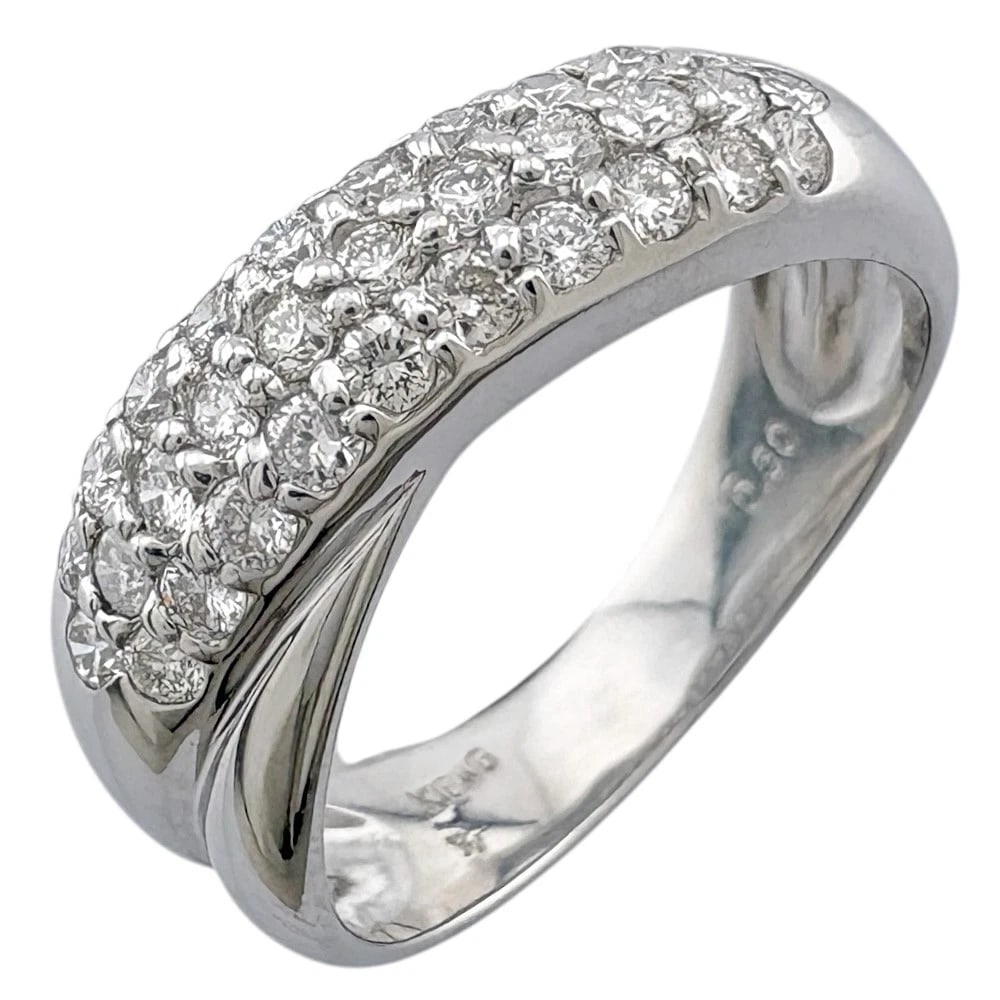 PONTE VECCHIO RING K18 WHITE GOLD: Ponte Vecchio Ring K18 white gold Brand: Ponte Vecchio Type/Style: Ring Material: K18 white gold Main Stone Natural Color: Silver Size: US 5 Accessories: None Accessories Notice: When purc