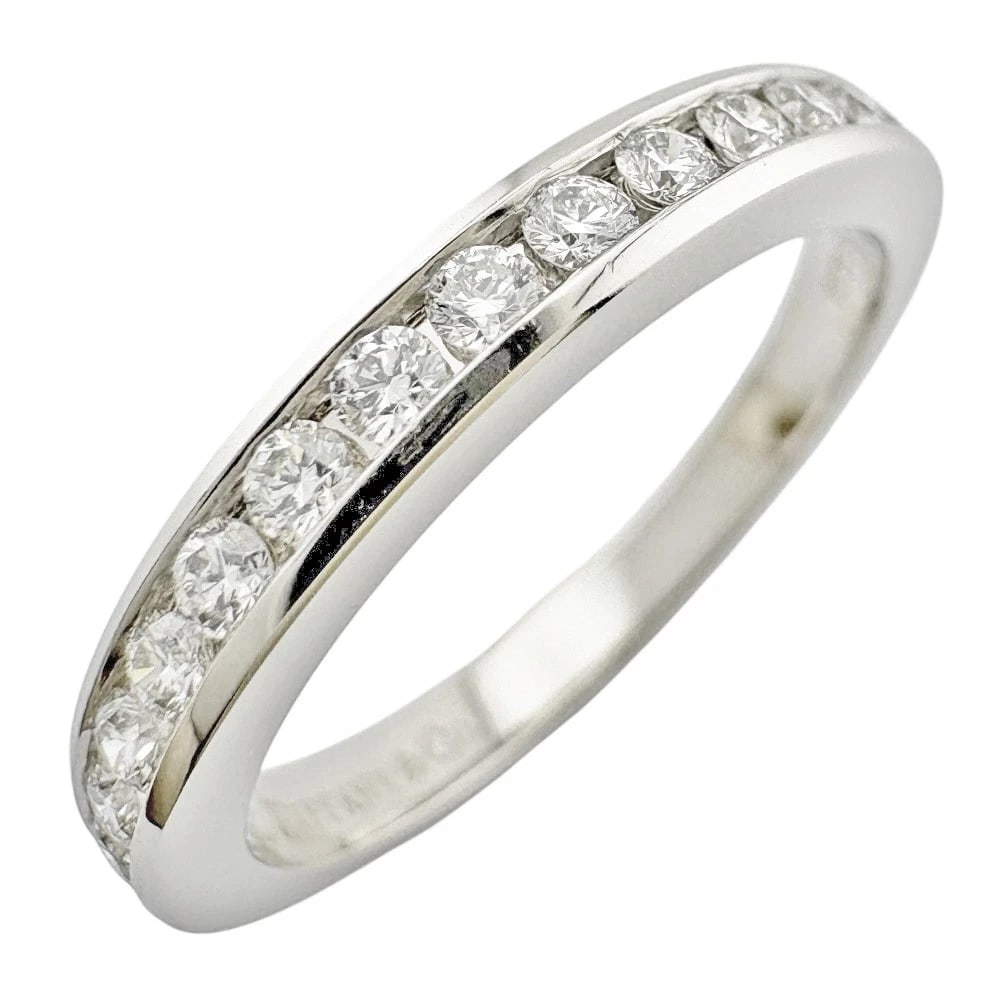 TIFFANY&CO. RING PT950PLATINUM DIAMOND HALF ETERNITY USED: TIFFANY&Co. Ring Pt950Platinum diamond Half eternity used Brand: Tiffany&co. Type/Style: Ring Material: Pt950Platinum Main Stone Natural Color: Silver Size: US 5 Accessories: None Accessor